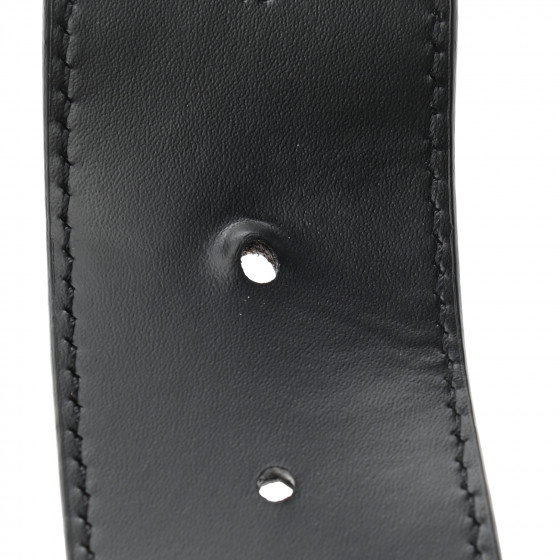 Louis Vuitton ロゴ入り ブラックベルト 100/40 Louis Vuitton LV Initials 40 MM Black Grey Eclipse Monogram