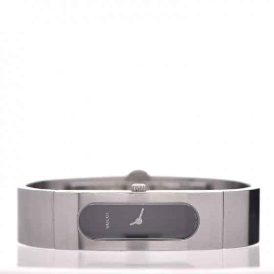 GUCCI Stainless Steel 14mm 2400S Quartz Watch Black 304337