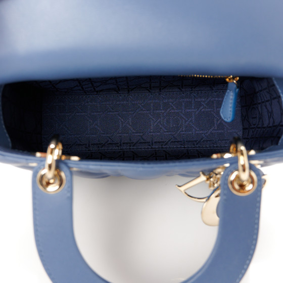 CHRISTIAN DIOR Lambskin Cannage Small My ABCDior Lady Dior