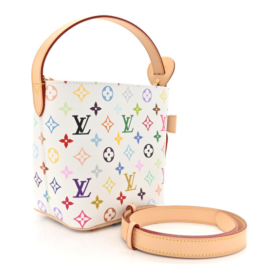 Louis Vuitton ホワイト キーホルダー LOUIS VUITTON LV X TM Monogram Multicolor Speedy Bandouliere