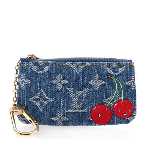 ギフトにも♪【Louis Vuitton】LV x TM デニム キーホルダー LV x TM Denim Cerise Dragonne . - Accessories | LOUIS VUITTON