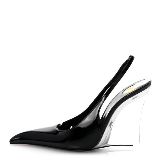 パンプス SAINT LAURENT Miller 110 patent leather slingback decollete Miller 110 patent leather slingback décolleté SAINT LAURENT