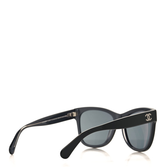 CHANEL Acetate Square CC Sunglasses 5380 Black 1658978