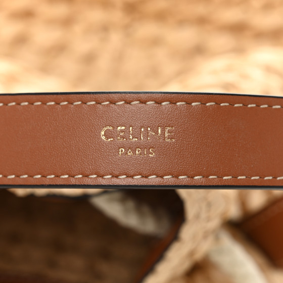 関税込 CELINE TEEN DRAWSTRING Handbag CELINE All Over Textile Calfskin Striped Teen Drawstring Bag