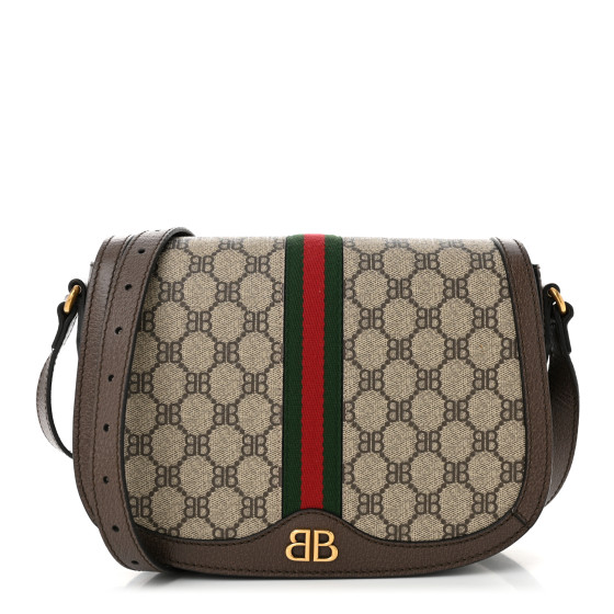 GUCCI X BALENCIAGA BB Supreme Monogram Web Small Ophidia