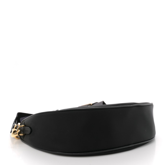 ショルダーバッグ・ポシェット PRADA BLACK RE-NYLON PRADA DEMI-LUNE SHOULDER BAG Prada Demi-Lune Re-Nylon shoulder bag in black - Prada