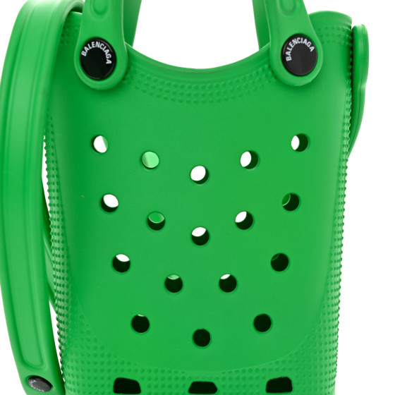 BALENCIAGA X CROCS Rubber Phone Holder with Strap Green