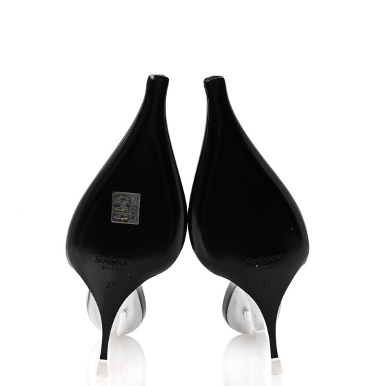 【関税&送料込】Saint Laurent Miller 110 Patent Leather Slin Miller 110 patent leather slingback décolleté SAINT LAURENT