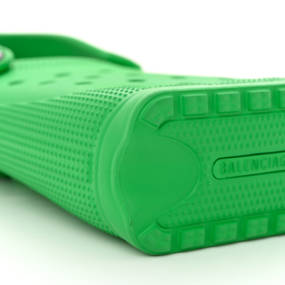 BALENCIAGA X CROCS Rubber Phone Holder with Strap Green