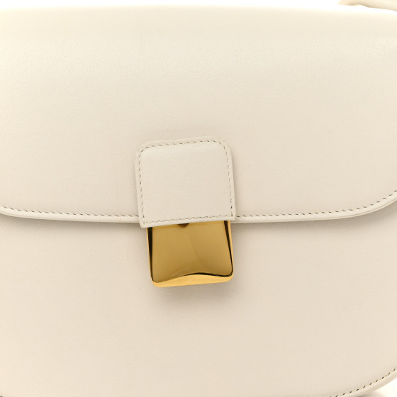 BOTTEGA VENETA Calfskin Small Desiree Crossbody Bag Chalk