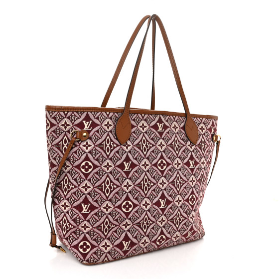 国内発送【Louis-Vuitton】1854 Neverfull MM LOUIS VUITTON Jacquard Since 1854 Neverfull MM Bordeaux