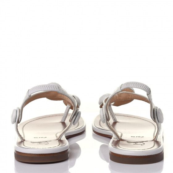 Christian Louboutin FLAT NAPPA 36 美品 Christian Louboutin - Nude Nappa Leather & Mesh Glitter