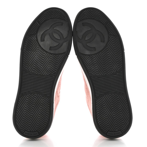 【CHANEL】 Chanel Fabric Suede Calfskin Woman CC Sneaker Size38