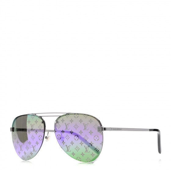 LOUIS VUITTON Metal Monogram Clockwise Sunglasses Z1340E