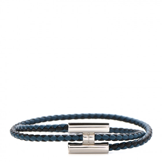 HERMES Swift Double Wrap Cord Tournis Tresse Bracelet 907689