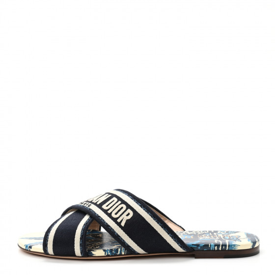 Christian Dior - けぇこ☆ CHRISTIAN DIOR Canvas Palms Embroidered Dway Criss Cross