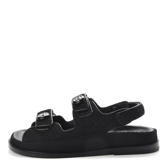 [CHANEL]★Crochet Velcro Sandals★Black 240 My Favourite Chanel Sandals of the Season 🖤 The New Chanel