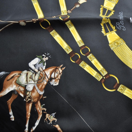 Hermès Pampa スカーフ HERMES Silk Pampa Scarf 90 Navy Bleu 23280 | FASHIONPHILE