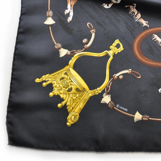 HERMES Silk Pampa Scarf 90 Navy Bleu 23280 | FASHIONPHILE