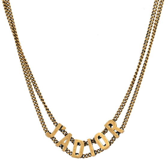 ChristianDior ディオール J'ADIORネックレス ゴールド CHRISTIAN DIOR Metal J'Adior Choker Necklace Aged Gold