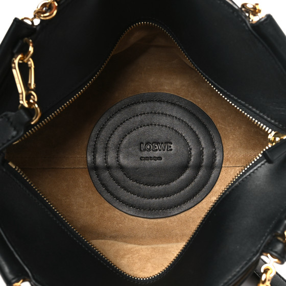【VIPセール】ロエベ 数量限定 PASEO SMALL CHAIN バッグ LOEWE Shiny Nappa Calfskin Small Paseo Bag With Chain Black