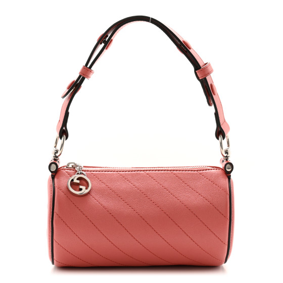 GUCCI Sakai Be Green Calfskin Diagonal Stitched Mini Blondie