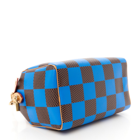 LOUIS VUITTON Damier Pop Speedy Bandouliere 25 Blue 1624212