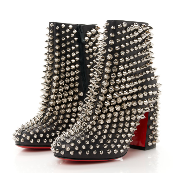 Christian Louboutin - studs boots , 刺激 CHRISTIAN LOUBOUTIN Calfskin Louise Capet Spikes 85 Boots