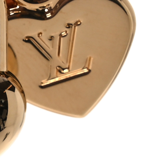LOUIS VUITTON Micro Charms LV Heart Bag Charm Key Holder
