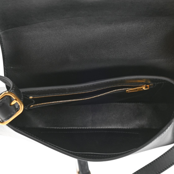 BALENCIAGA Box Calfskin Medium XX Flap Bag Black 1121904