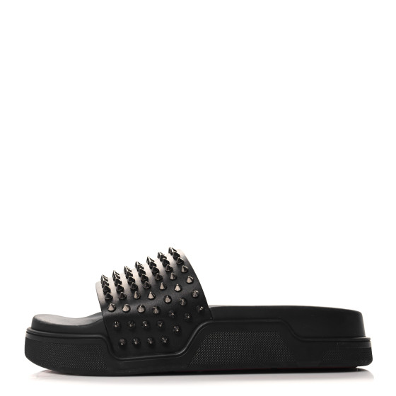 Christian Louboutin スタッズ サンダルPool Fun CHRISTIAN LOUBOUTIN Calfskin Studded Mens Pool Fun Platform