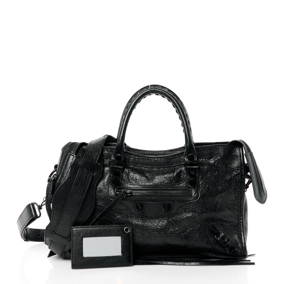 balenciagaバッグ BALENCIAGA Agneau Spikes Black Hardware S City Black 1520863