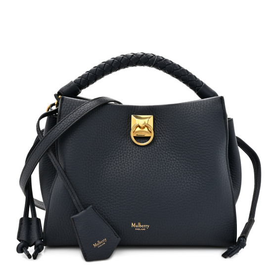 MULBERRY｜TOTEBAGS (HH6267 000 A100) Mulberry | Small Iris | Black & Midnight Heavy Grain | Women