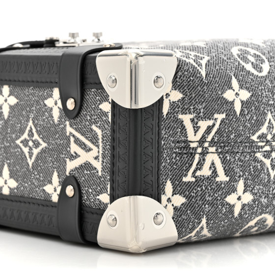LOUIS VUITTON Monogram Jacquard Denim Side Trunk Grey