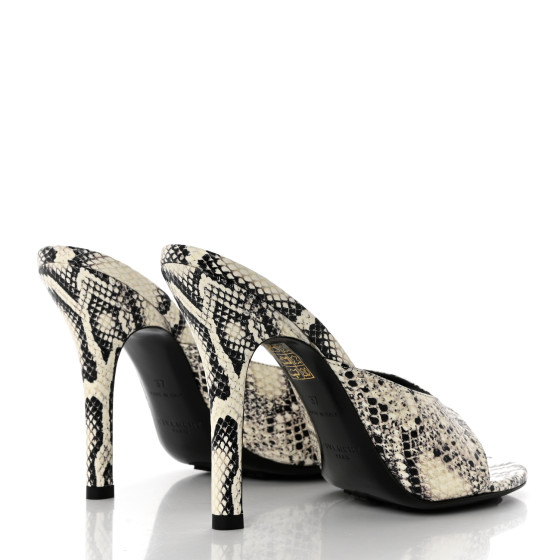 GIVENCHY Snakeskin Embossed Thong-Strap Sandals Mules 37
