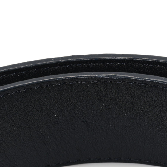 LOUIS VUITTON Damier Graphite Calfskin Belt 95 38 Black