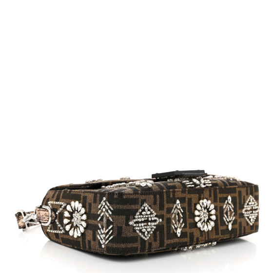 FENDI Re-Edition Elaphe Fabric Jacquard FF 1974 Embroidered