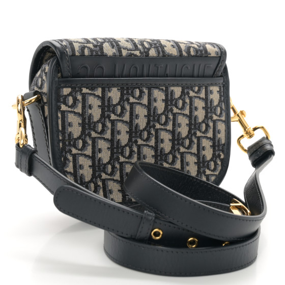 CHRISTIAN DIOR Oblique Small Bobby Flap Blue 1642461
