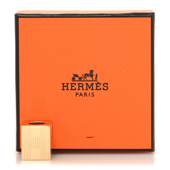 HERMES Permabrass Cube Totem Twilly Scarf Ring 1170416