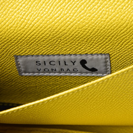 DOLCE & GABBANA Dauphine Lemon Print Wallet On Chain Yellow