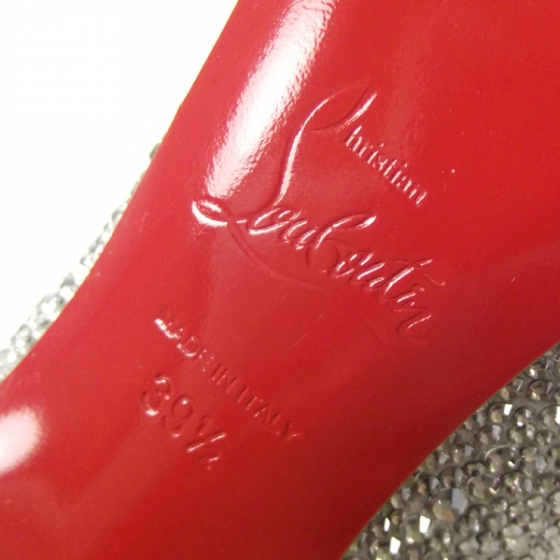 CHRISTIAN LOUBOUTIN Swarovski Crystal Sexy Strass 100 Peep