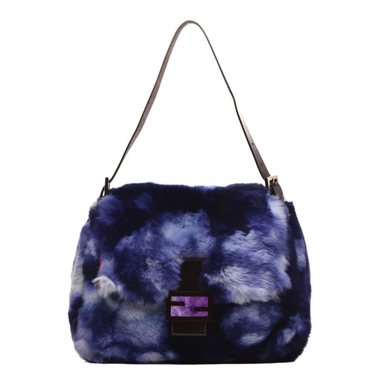 FENDI Rabbit Fur Tie Dye Mama Baguette Multicolor 724716