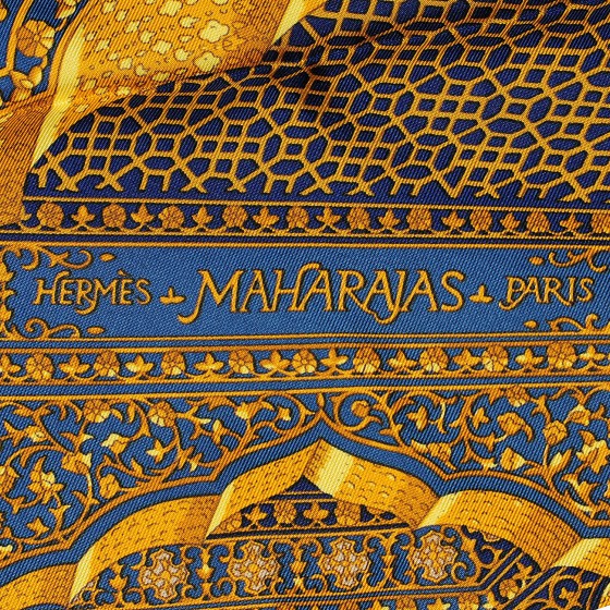 HERMES Silk Splendeur Des Maharajas Scarf 90 108996
