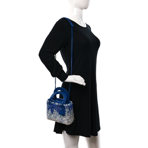 CHRISTIAN DIOR Knit Beaded Chong Hyun Ha Art Mini Lady Dior
