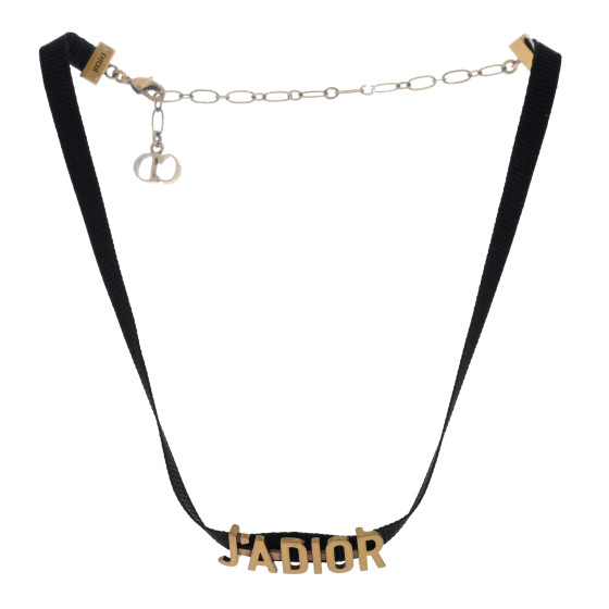 アクセサリー Christian Dior J ADIOR CHOKER NECKLACE Christian Dior Choker Necklace J'ADIOR Metal Gold 36.5cm