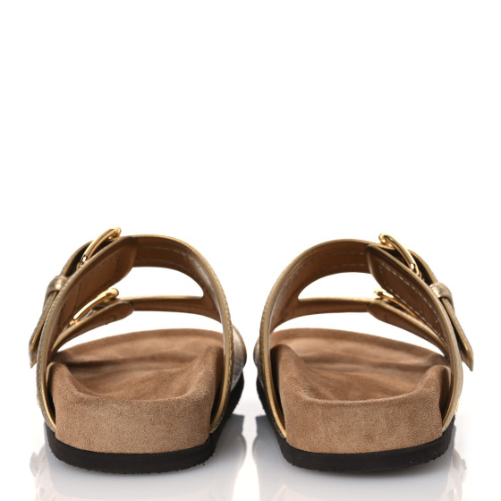 VALENTINO GARAVANI Metallic Nappa Anywear Slide Sandals 37