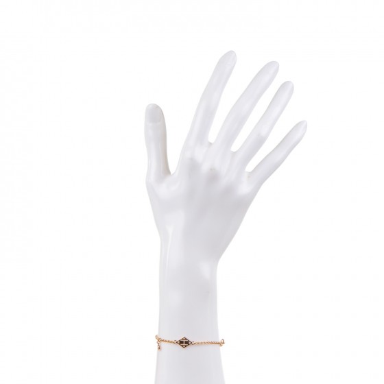 HERMES 上品 稀少ブレスレット ダイヤ ローズゴールド Gambade HERMES 18K Rose Gold Diamond Gambade Bracelet SH 173287