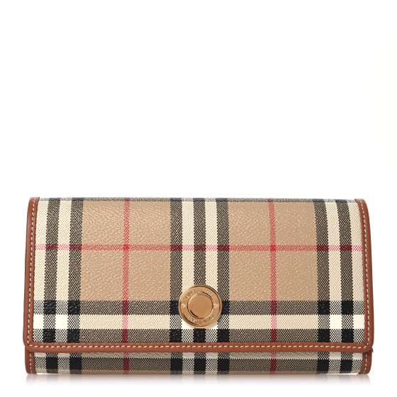 BURBERRY Halton Vintage Check Continental Wallet Archive