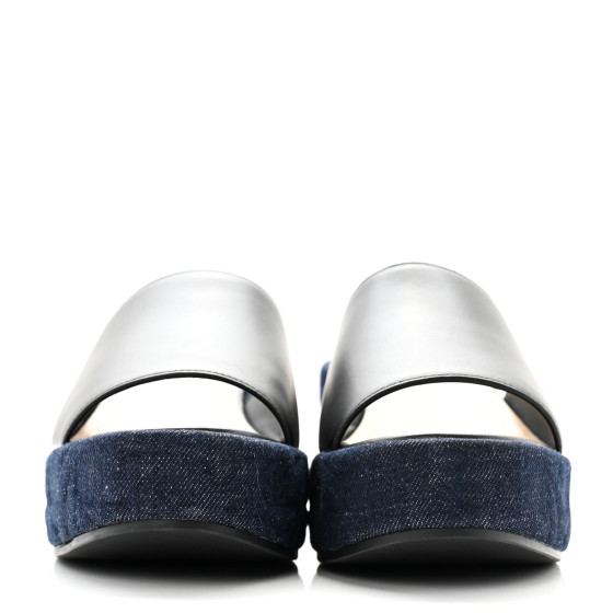 CHRISTIAN DIOR Denim Calfskin Graphic Cannage Attitude Dior