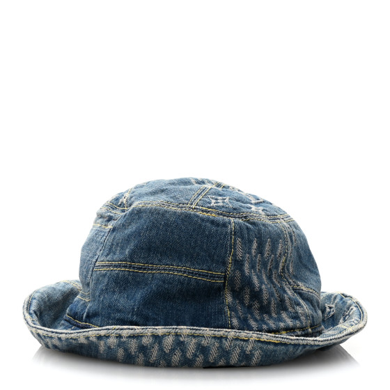 正規品nigo Louis Vuitton デニム バケットハット M LOUIS VUITTON - Louis Vuitton Nigo バケットハット デニム青60